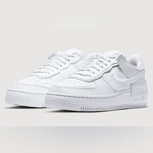 Nike Air Force 1 Shadow Triple White Womens Shoes Size 7
